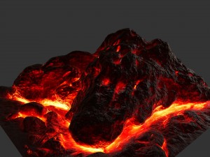 lava rock 15 Modello 3D