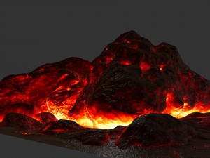 lava rock 15 Modello 3D