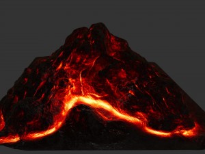 lava rock 15 Modello 3D
