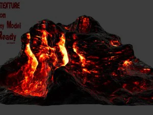 skała lawowa 18 Model 3D