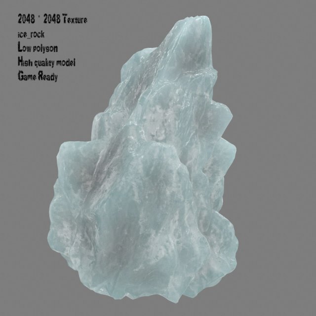 ice rock Modèle 3D .c4d .max .obj .3ds .fbx .stl .blend 
