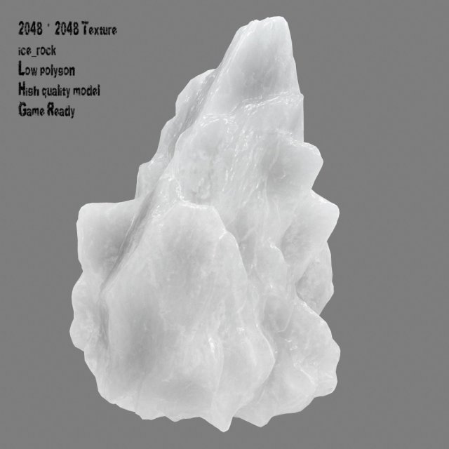 ice rock Modelo 3D .c4d .max .obj .3ds .fbx .stl .blend 