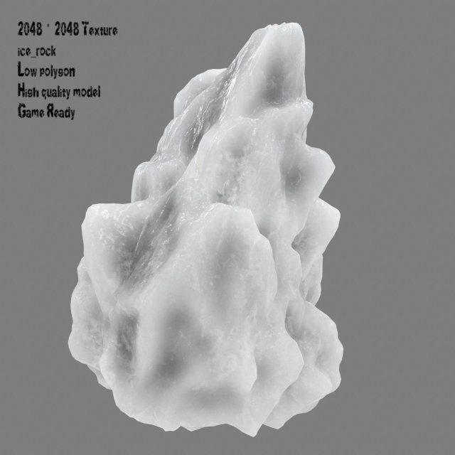 ice rock Modello 3D .c4d .max .obj .3ds .fbx .stl .blend 