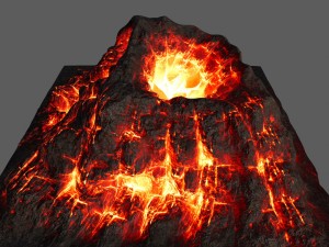 volcano 3D मॉडल