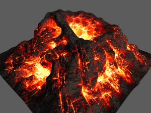 volcano 3D मॉडल