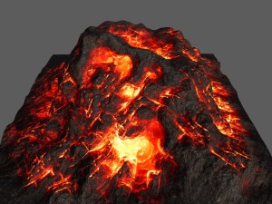 volcano 3D मॉडल