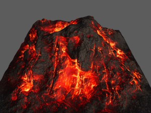 volcano 3D मॉडल
