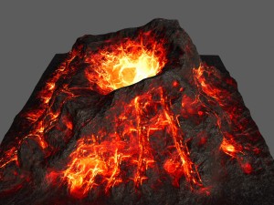 volcano 3D मॉडल