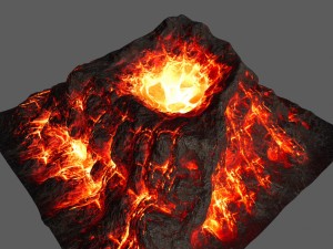 volcano 3D मॉडल