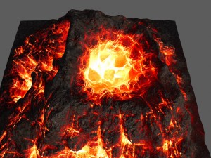 volcano 3D मॉडल