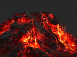 volcano 3D मॉडल
