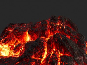 volcano 3D मॉडल