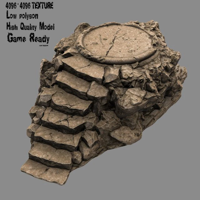 temple 3D Model .c4d .max .obj .3ds .fbx .stl .blend 