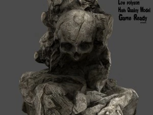 schedelsteen 4 3D Model