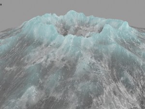 snow volcano 1 3D Модель