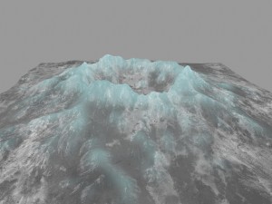 snow volcano 1 Model 3D