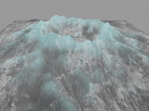 snow volcano 1 Model 3D