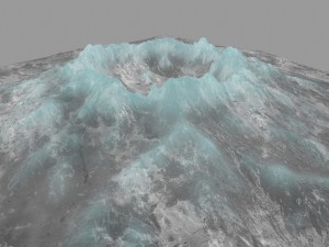 snow volcano 1 Model 3D