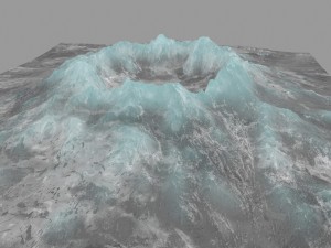 snow volcano 1 Model 3D