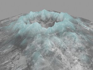 snow volcano 1 Model 3D