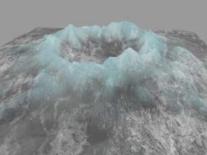 snow volcano 1 Model 3D