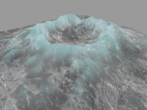 snow volcano 1 Model 3D