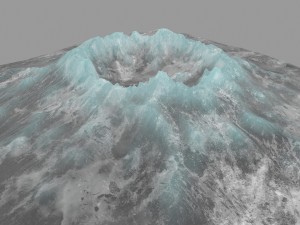 snow volcano 1 Model 3D