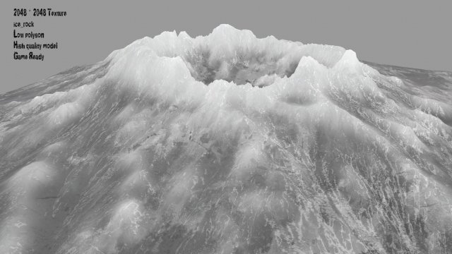snow volcano 2 3D मॉडल .c4d .max .obj .3ds .fbx .stl .blend 