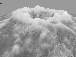 snow volcano 2 Model 3D
