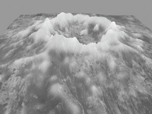 snow volcano 2 3D मॉडल