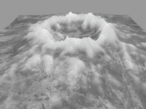 snow volcano 2 3D मॉडल