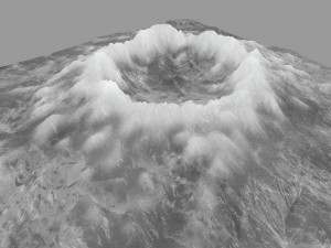 snow volcano 2 3D मॉडल