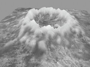 snow volcano 2 3D मॉडल