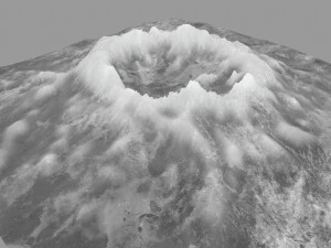 snow volcano 2 3D Model