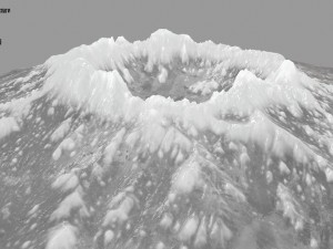 snow volcano 3 Modelo 3D
