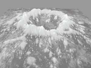 snow volcano 3 Modelo 3D
