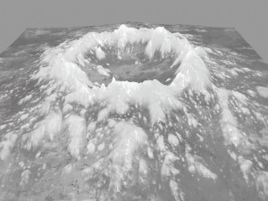 snow volcano 3 Modelo 3D