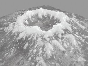 snow volcano 3 Modelo 3D