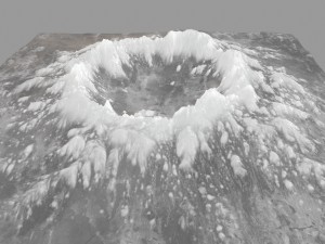 snow volcano 3 Modelo 3D