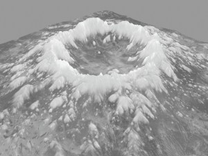 snow volcano 3 Modelo 3D