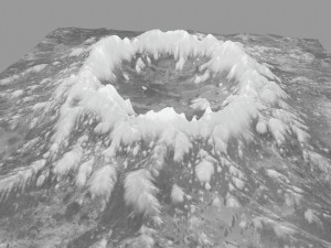 snow volcano 3 Modelo 3D