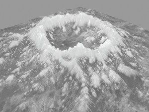snow volcano 3 Modelo 3D