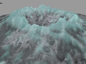 snow volcano 4 3D Model