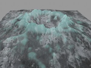 snow volcano 4 3D Model