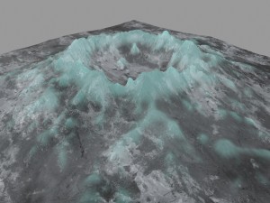snow volcano 4 3Dモデル