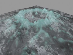 snow volcano 4 3D Model