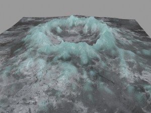 snow volcano 4 3Dモデル