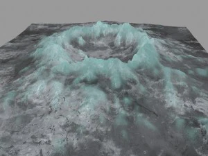 snow volcano 4 3D Model