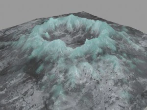 snow volcano 4 3D Model