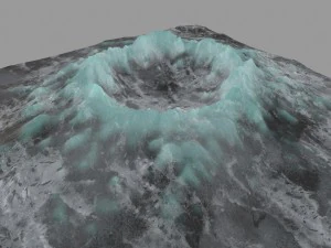 snow volcano 4 3D Model